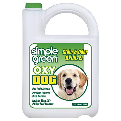 SIMPLE GREEN Oxy Dog Stain & Odor Oxidizer  Peroxide Cleaner for Urine, Feces, Vomit, Drool (1 gallon Refill) (2010000415306)