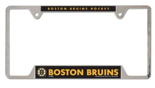 WinCraft NHL Officially Licensed Boston Bruins 6"x12" Metal/Chrome License Frame