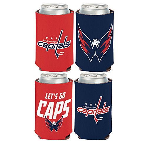 Wincraft NHL Washington Capitals 2 Pack 12 oz. 2-Sided Can Coolers