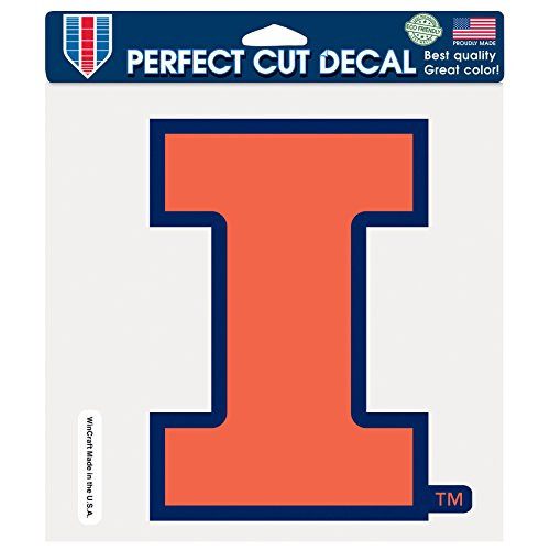 WinCraft NCAA Illinois Illini Fighting Illini Perfect Cut Color Decal, 8 x 8, Multicolor
