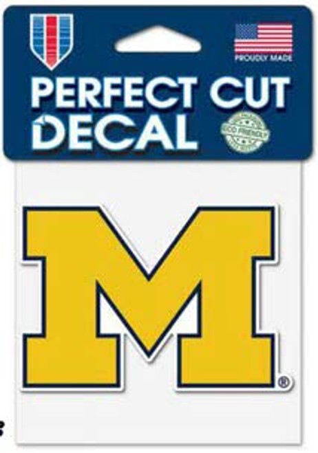 WinCraft NCAA University of Michigan Wolverines Perfect Cut Color Decal, 4" x 4" WinCraft NCAA University of Michigan Wolverines Perfect Cut Color Decal, 4" x 4"