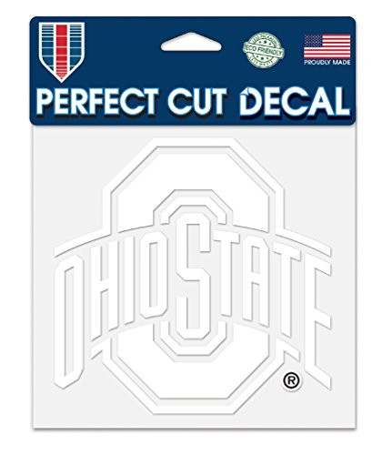 Wincraft NCAA Ohio State University Buckeyes Logo 6" x 6" inch Outdoor White Decal