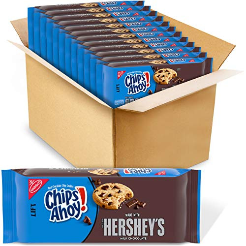 CHIPS AHOY! Cookies with Hersheys Milk Chocolate, 12 Packs (9.5 oz.)