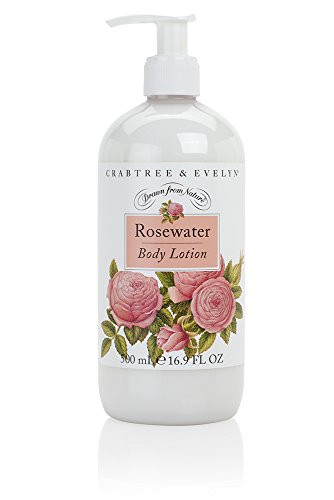 Crabtree & Evelyn Body Lotion, Rosewater, 16.9 Fl Oz