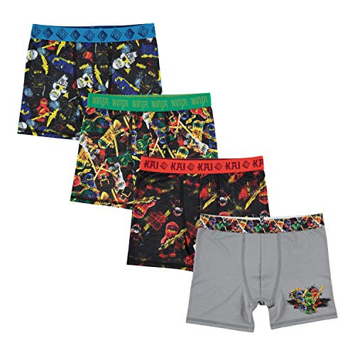 LEGO Boys' Little Ninjago Athletic Boxer Brief, Ninjagomulti, 4