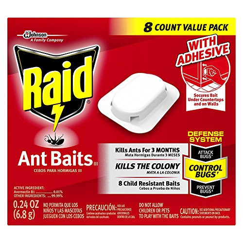Raid Ant Killer Baits, For Household Use, Child Resistant, 8 Count Raid Ant Killer Baits, For Household Use, Child Resistant, 8 Count