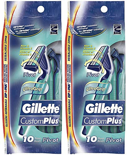Gillette Mens Sensor 2 Plus Disposable 10 Count (2 Pack)
