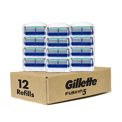 Gillette Fusion Manual Mens Razor Blade Refills, 12 Count, Mens Razors / Blades