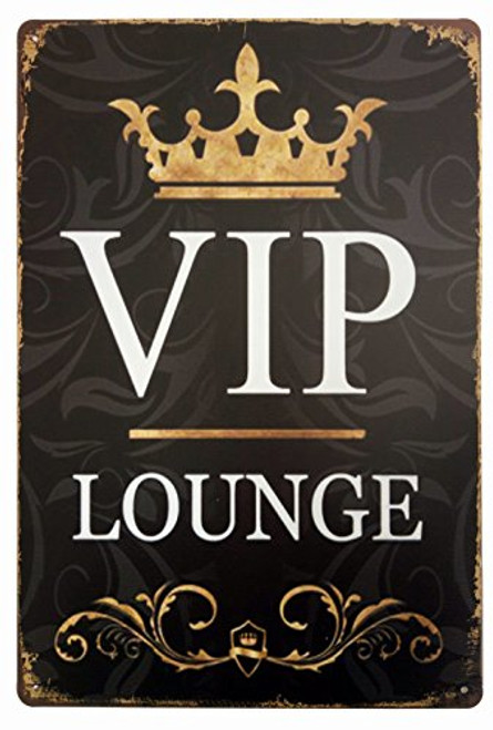 ERLOOD VIP Lounge Tin Sign Wall Retro Metal Bar Pub Poster Metal 12 X 8 ERLOOD VIP Lounge Tin Sign Wall Retro Metal Bar Pub Poster Metal 12 X 8