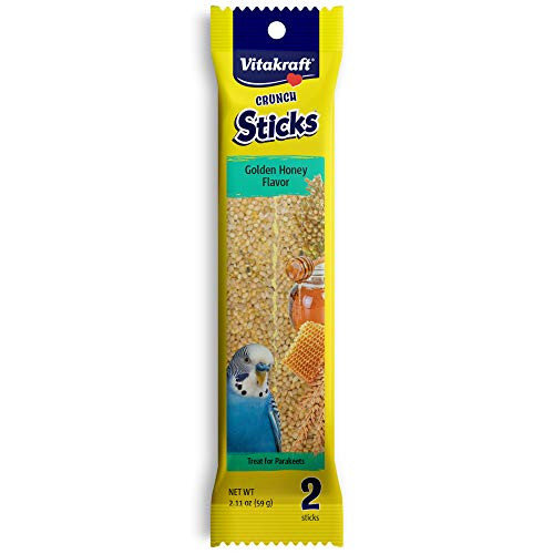 Vitakraft Parakeet Whole Grains & Honey Treat Sticks 2 Pack, 2.11 Ounce Vitakraft Parakeet Whole Grains & Honey Treat Sticks 2 Pack, 2.11 Ounce