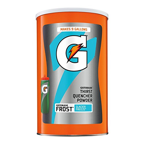 Gatorade Powdered Drink Mix, Frost Glacier Freeze, 76.5 oz., Makes 9 Gallons