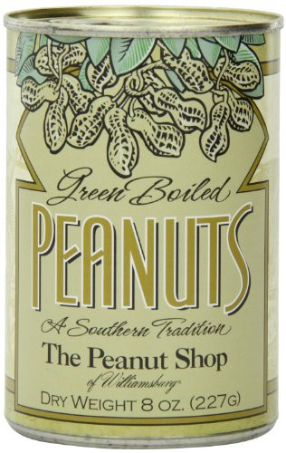 The Peanut Shop of Williamsburg Green Boiled Peanuts, 8 oz. Tins - 2 PACK!