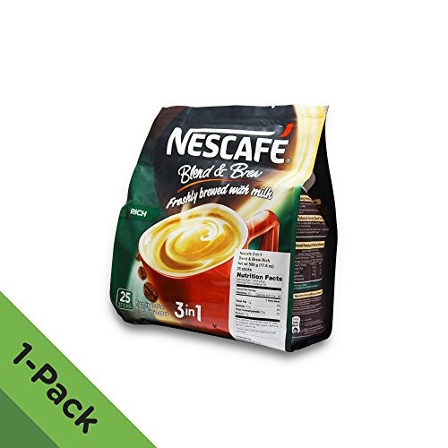 Nescafé 3 in 1 RICH Instant Coffee (25 Sticks) Made from Premium Quality Beans Has a Richer Taste than Nescafé 3 in 1 Original From Nestlé Malaysia