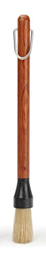 RSVP International BBQ Basting Brush, 10.5" | Baste Meats & Veggies | All Natural Bristles & Rosewood Handle | Grilling & Marinating