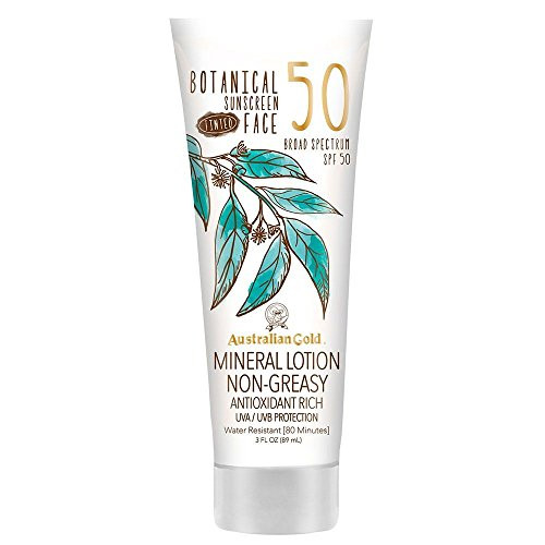 Australian Gold Botanical Sunscreen Tinted Face Mineral Lotion SPF 50 | 3 Ounce | Broad Spectrum | Water Resistant | Same Formula as Fair/Light: B07YZQTKDJ Australian Gold Botanical Sunscreen Tinted Face Mineral Lotion SPF 50 | 3 Ounce | Broad Spectrum | Water Resistant | Same Formula as Fair/Light: B07YZQTKDJ