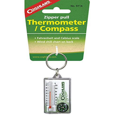 Coghlan's Zipper Pull Thermometer and Compass