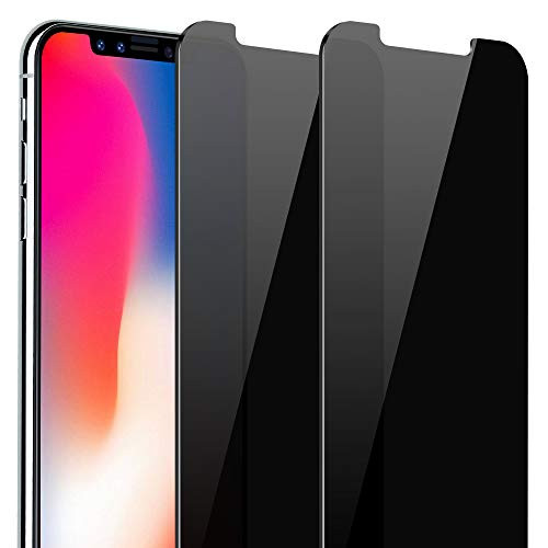 SURBUID [2 Pack] iPhone Xs Privacy Screen Protector Anti Spy Tempered Glass Anti Scratch Case Friendly Designed for iPhone Xs/iPhone X (iPhone X/Xs)