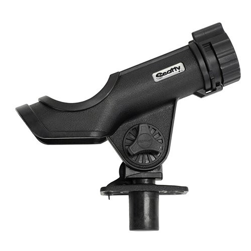 Scotty #231-BK Powerlock Black Rod Holder with #244 Flush Deck Mount