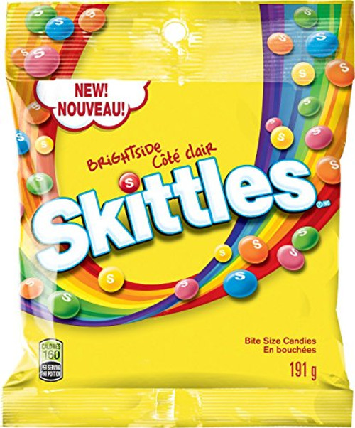 Skittles Brightside Candy 191 Gram/6.7oz Imported from Canada Skittles Brightside Candy 191 Gram/6.7oz Imported from Canada