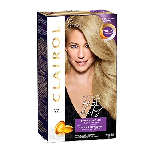 Clairol Age Defy Permanent Hair Color, 9A Light Ash Blonde, 1 Count