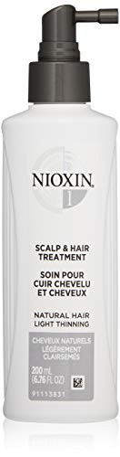 Nioxin Scalp and Hair Leave-In Treatment System 1 for Fine Hair with Light Thinning, 6.8 Fl Oz