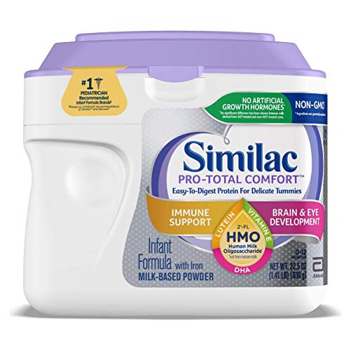 Similac Pro-Total Comfort Infant Formula, Non-GMO, Easy-to-Digest, Gentle Formula, with 2-FL HMO, for Immune Support, Baby Formula, Powder, 22.5 Ounce (Pack of 1)