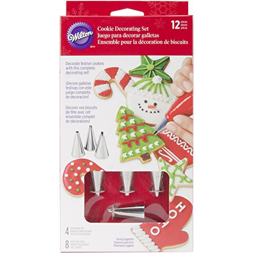 Wilton 12-Piece Holiday Cookie Cupcake Decorating Set Wilton 12-Piece Holiday Cookie Cupcake Decorating Set