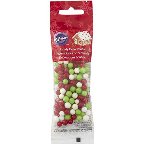 Wilton Gingerbread Decorations Mini Jawbreakers 1.5Oz-Christmas