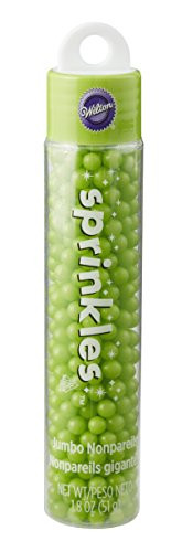 Wilton 710-9973 Hanging Skinny Green Jumbo Nonpareils