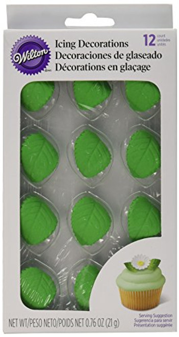 Wilton Leaves Icing Decorations, 12 Pack Wilton Leaves Icing Decorations, 12 Pack