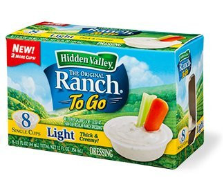 Hidden Valley the Original Ranch to Go 8 Count Single Cup (Pack of 2)