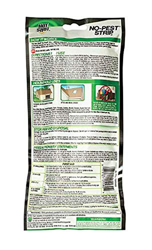 Hot Shot HG-5580 No Pest Strip Unscented Hanging Vapor Insect Repellent; Kills Both Flying and Crawling Pests; Perfect Protection for Garages, Attics, Basements, Campers; (Pack of 4)