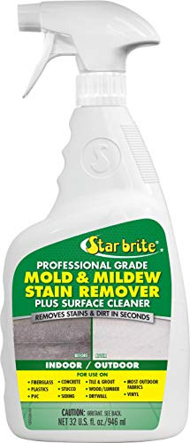 Star brite Mold & Mildew Stain Remover Plus Surface Cleaner with Bleach - 32 OZ Spray