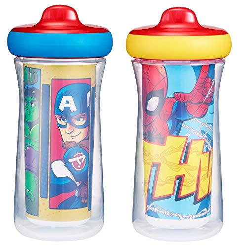 The First Years Marvel Superhero Adventures Hero Insulated Sippy Cups, 2pk