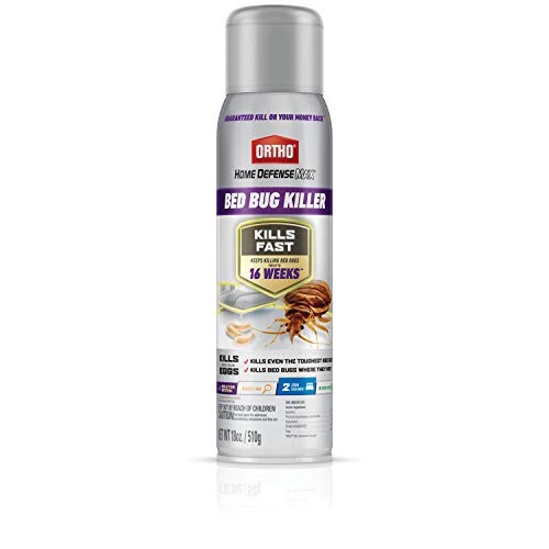 Ortho Home Defense Max Bed Bug Killer - Bed Bug Killer Spray Kills Pyrethroid-Resistant Bed Bugs, Also Kills Fleas & Brown Dog Ticks, Use as Spot Treatment on Bed Frames, Headboards, Carpeting, 18 oz.