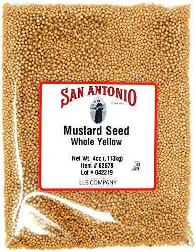 San Antonio Premium Whole Yellow Mustard Seeds (4 Ounce)