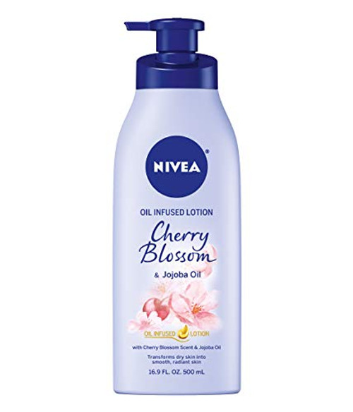 NIVEA Oil Infused Body Lotion Cherry Blossom and Jojoba Oil, 16.9 Fluid Ounce NIVEA Oil Infused Body Lotion Cherry Blossom and Jojoba Oil, 16.9 Fluid Ounce