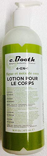 c.Booth 4-in-1 Multi-Action Coconut Fig Body Lotion, 16 Fluid Ounce