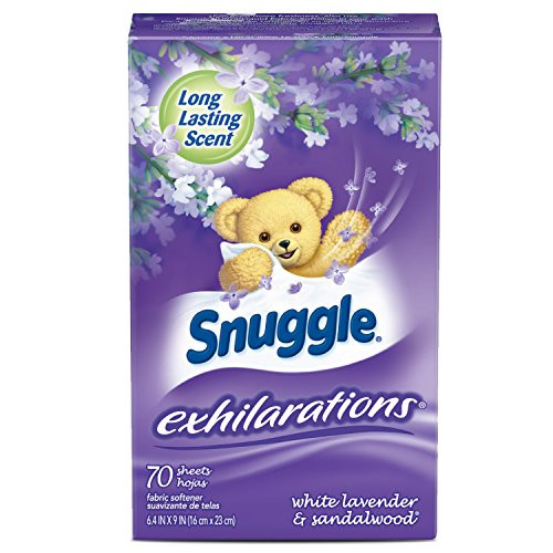Snuggle Exhilarations Fabric Softener Dryer Sheets, Lavender & Vanilla Orchid, 70 Count
