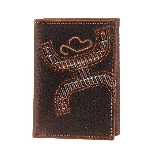 Hooey Mens Hooey Signature Trifold Wallet Brown