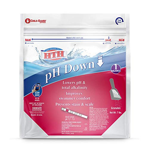 HTH 67030 pH Down Balancer for Swimming Pools, 7 lbs HTH 67030 pH Down Balancer for Swimming Pools, 7 lbs