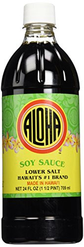 Aloha Shoyu - Lower Salt, 24-Ounce Bottle (Pack of 2)