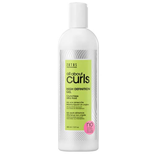 All About Curls High Definition Gel, Free of SLS SLES Sulfates, Silicones and Parabens, Color-Safe, 15-Ounce