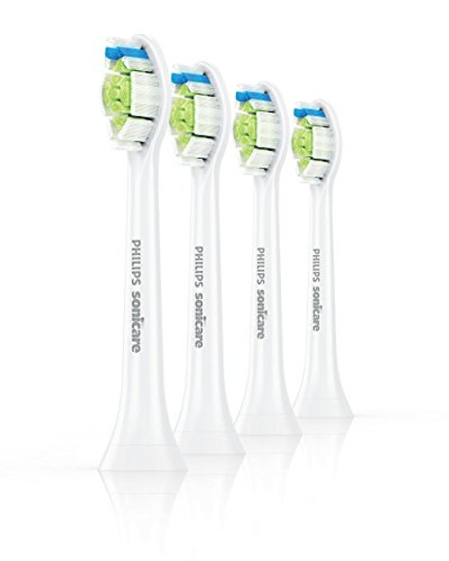 Genuine Philips Sonicare DiamondClean replacement toothbrush heads, HX6064/64, White 4-pk Genuine Philips Sonicare DiamondClean replacement toothbrush heads, HX6064/64, White 4-pk