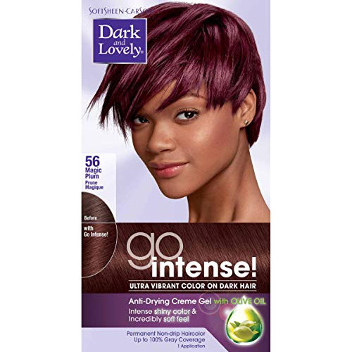 Dark and Lovely Go Intense! Intense Conditioning Creme Gel with Olive Oil, Passion Plum (Packaging May Vary)