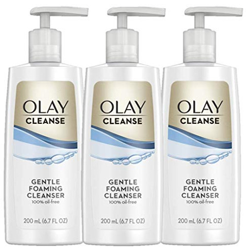 Olay Cleanse Gentle Foaming Face Cleanser for Sensitive Skin, Fragrance Free 6.7 Fl Oz, Pack of 3 Olay Cleanse Gentle Foaming Face Cleanser for Sensitive Skin, Fragrance Free 6.7 Fl Oz, Pack of 3