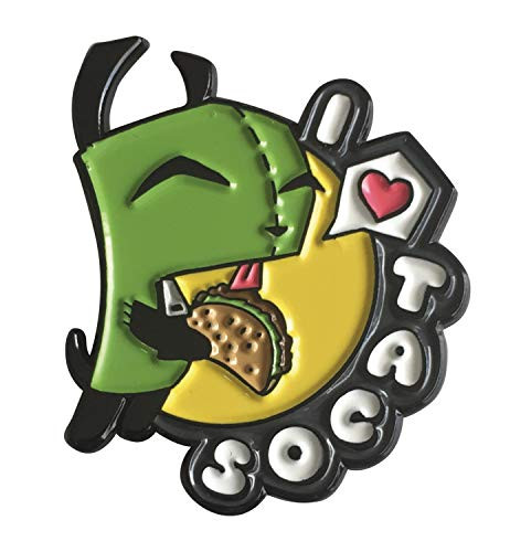 Licensed Invader Zim - I Love Tacos 1.75" Collectible Pin