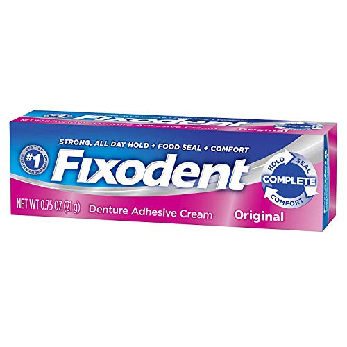Fixodent Denture Adhesive Cream Original 0.75 oz (Pack of 4)