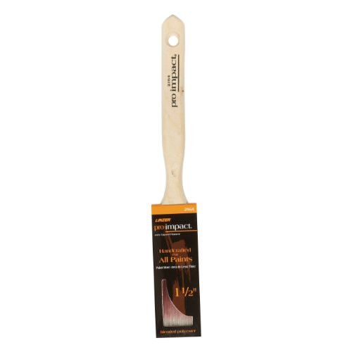 Linzer 0150 Pro Impact 2164 Sash Paint Brush, 1-1/2 in Width, Flat Chiseled Polyester Blend, 1.5"