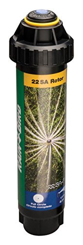 Rain Bird 22SAF Mini Rotary Pop-Up Spray, 360° Full Circle Pattern, 18' - 24' Spray Distance, 4" Pop-up Height,Blacks